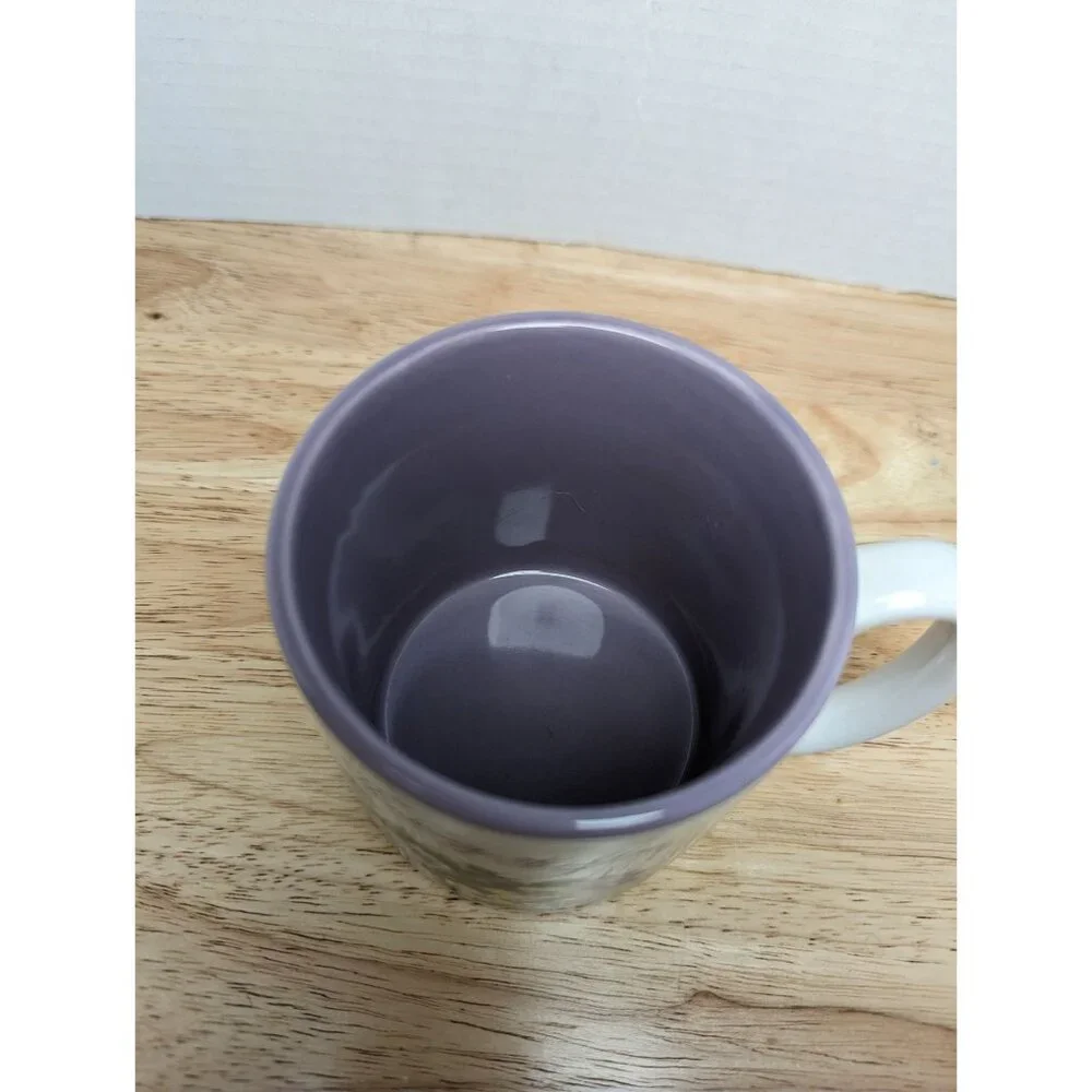 Red Farm Studio FIB Bogart Korea Thinking of You violets grandma core mug 3 1/2